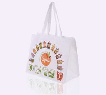Full colour offset printed non-woven pp tote bag