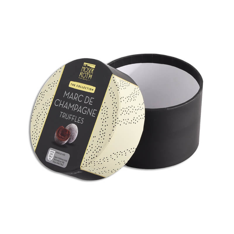 Hand finished round truffle box