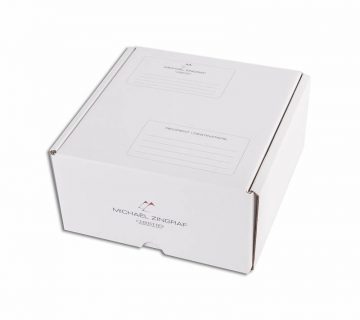 Matt laminated paper board covered white Luxury e-commerce box