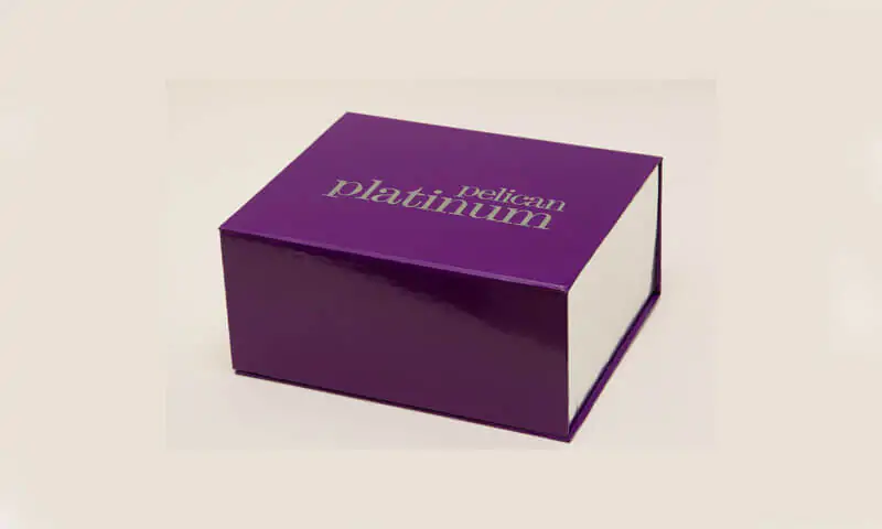 Purple magnetic gift box