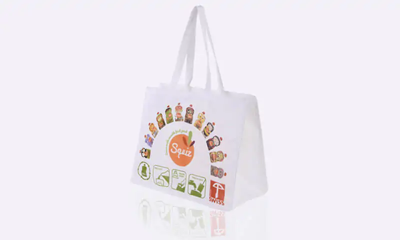 Full colour offset printed non-woven pp tote bag