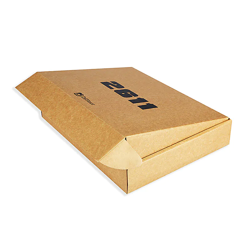 Logo printed brown kraft postal mailer box fefco 427