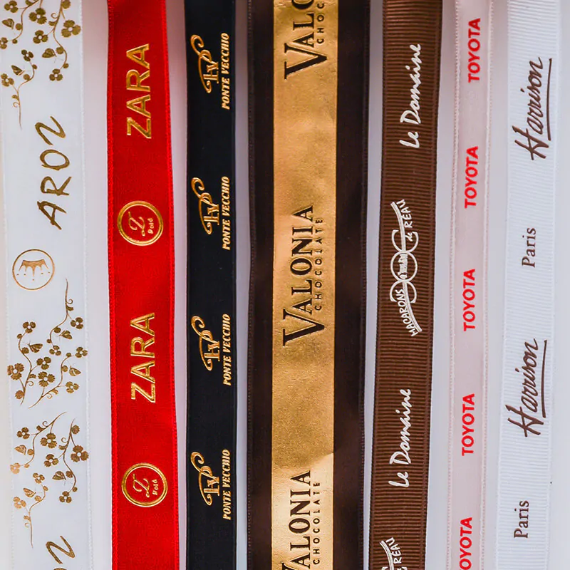 Logo printed various ribbon examples