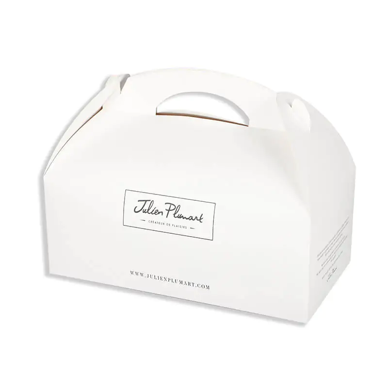 Patisserie white gable meal box