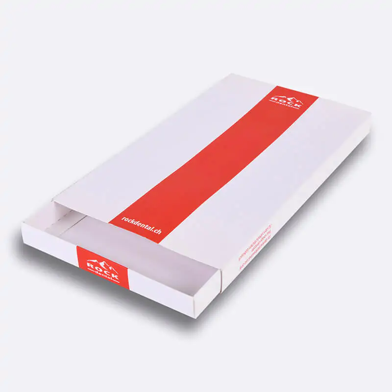 Drawer style folding packaging box