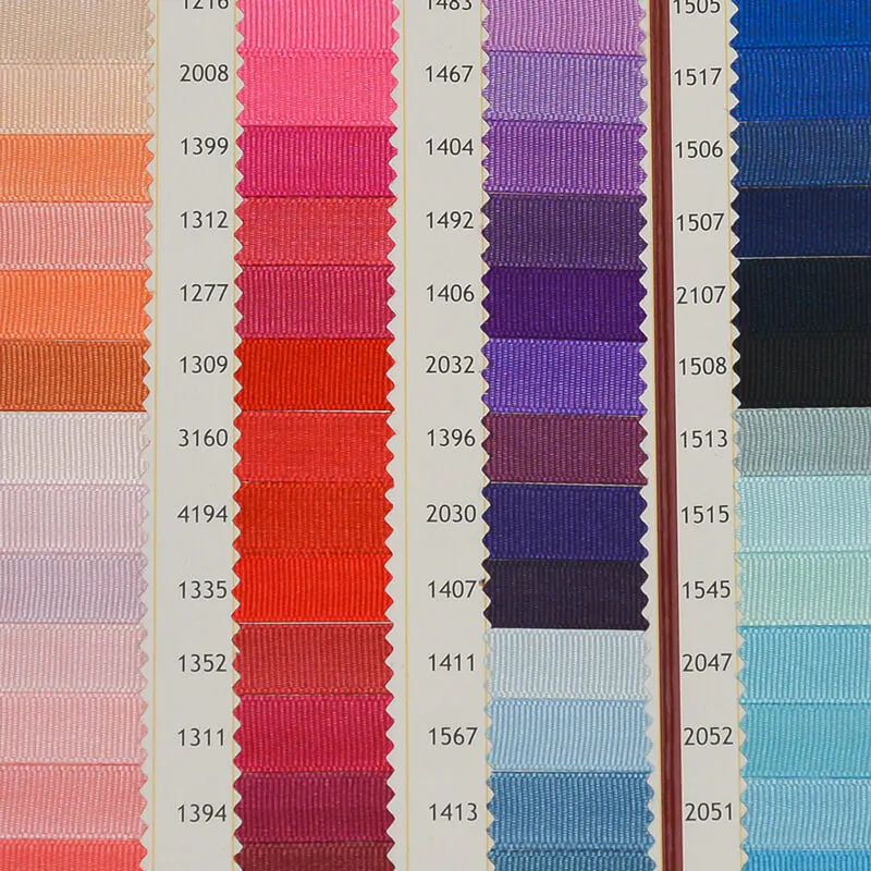 Grosgrain ribbon colour catalouge