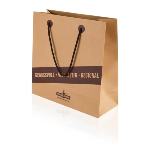luxury-kraft-bag-mark-grafen Brown kraft uncoated luxury paper bag with brown rope handle