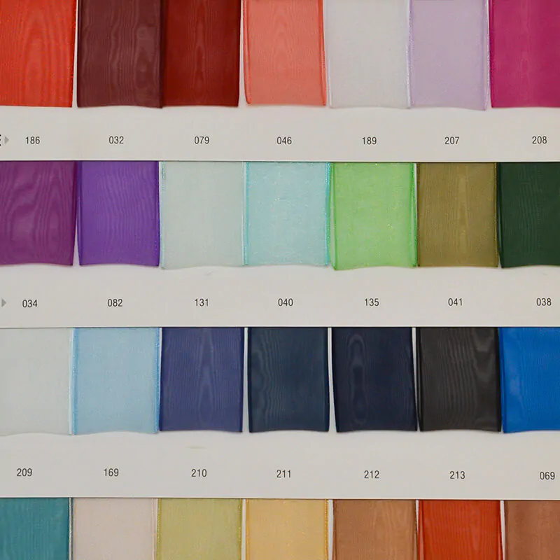 Organza ribbon colour catalouge