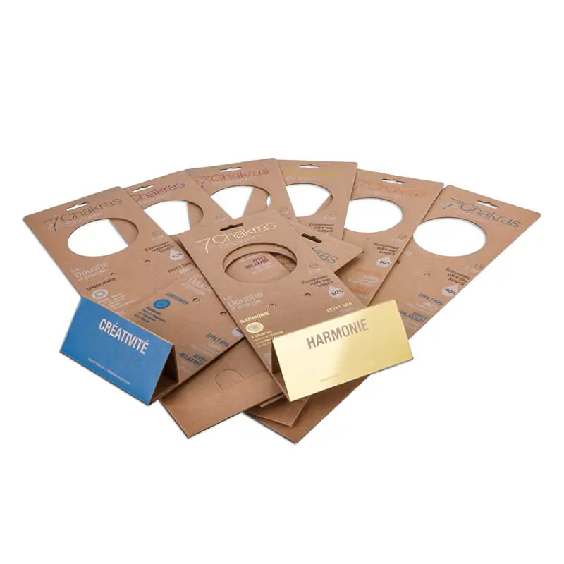 Brown corrugated paper board sleeves for shower head