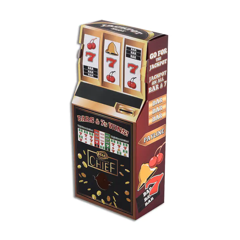 Custom slot machine shape and design paper folding box