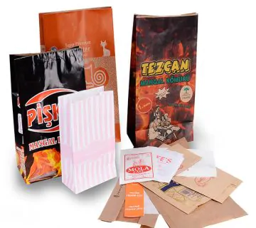Various shapes and printings block bottom paper sos bags