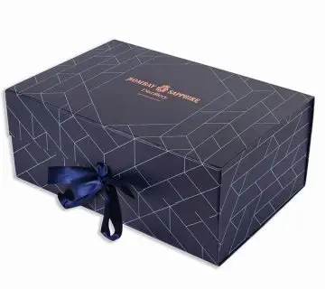 Magnetic Closure Gift Box with Ribbon Closure